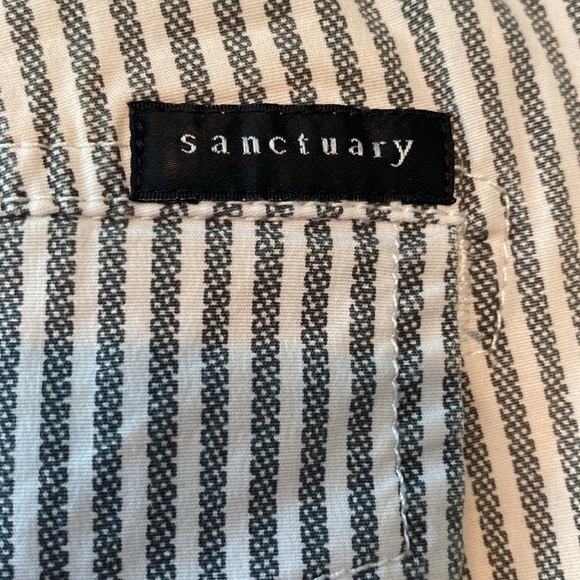 Anthropologie x Sanctuary Cotton Engineer Stripe Wanderer Cargo Pants Size 30 - Picture 3 of 11